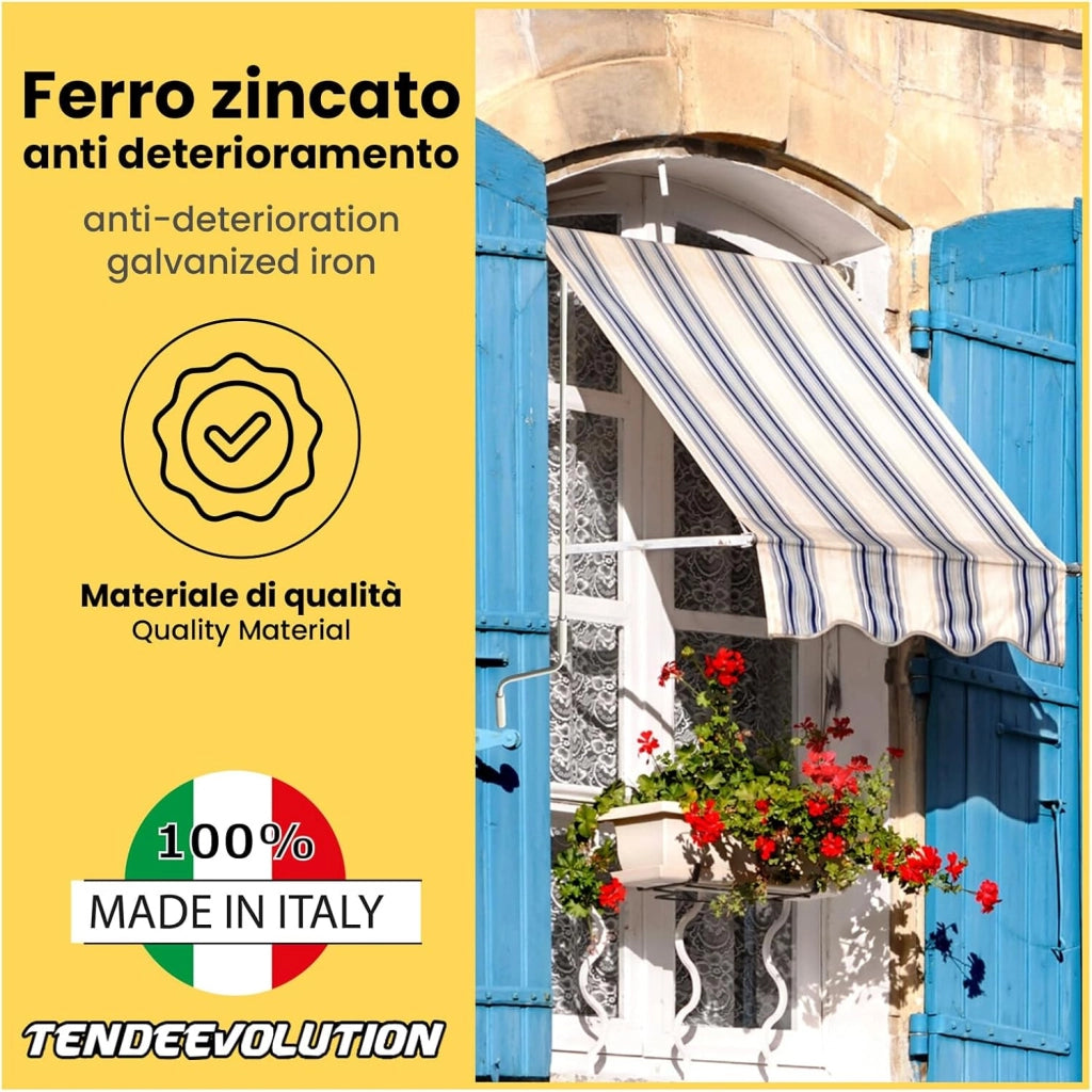 Asta Di Manovra Per Tenda Da Sole Varie Misure, Bastone Universale Per Tende (ANTRACITE 1,5 METRI)