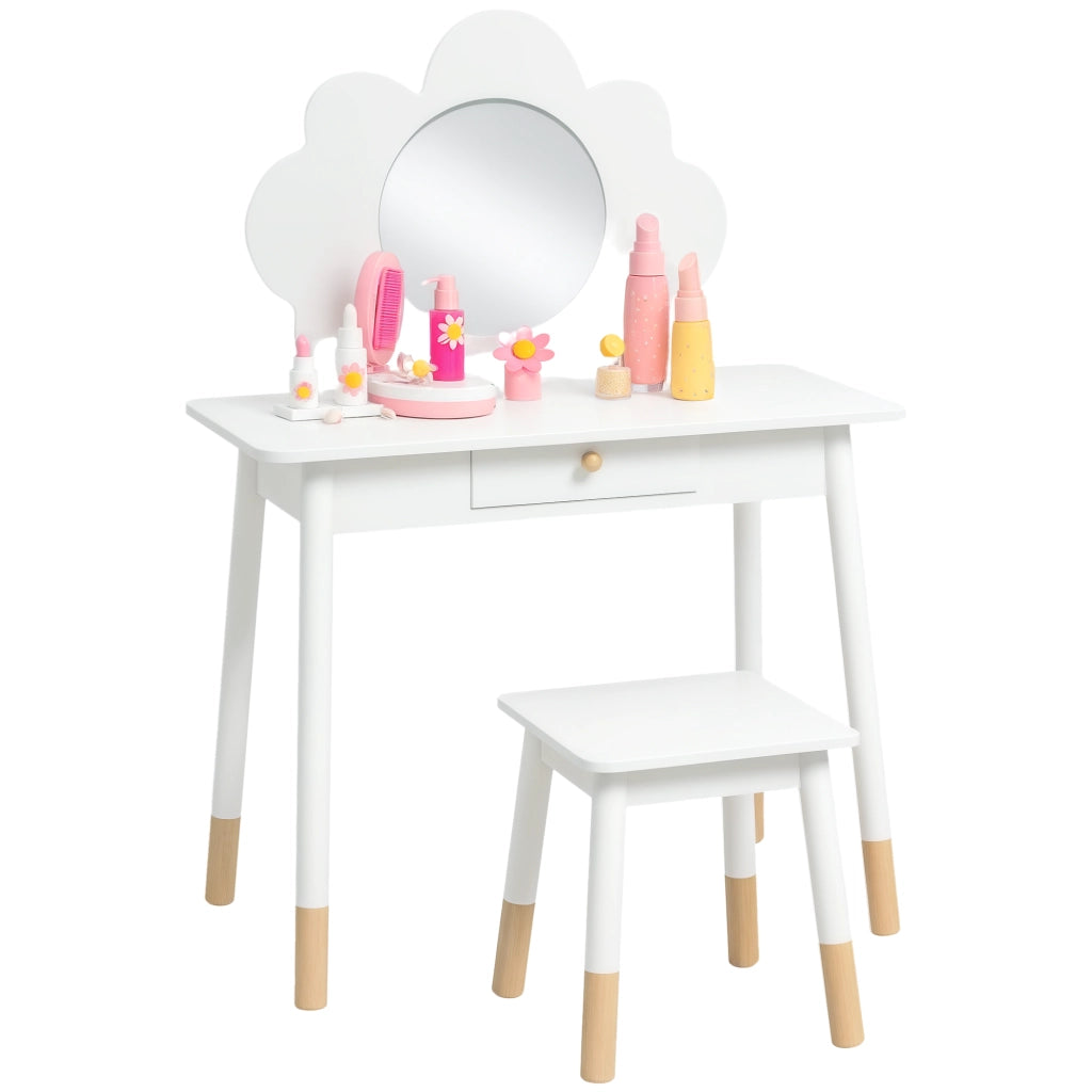 Toeletta per bambini con sgabello ¨C Xylo ¨C forma nuvola bianco 3-6 anni