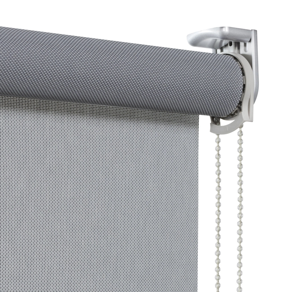 VIEWTEX Tenda a rullo Screen  10% Grado di apertura grigio perla 120 x 250 cm - Made in Europe - 5 anni di garanzia