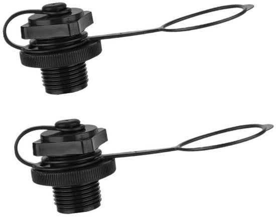 Ventiolo di aerazione per barche 22,9 mm - Valvola di scarico gonfiabile per barche - Ventiolo di scarico di ricambio - Materiale plastico - 2 pezzi - Facile da installare - Ventiolo di scarico per barche in gomma
