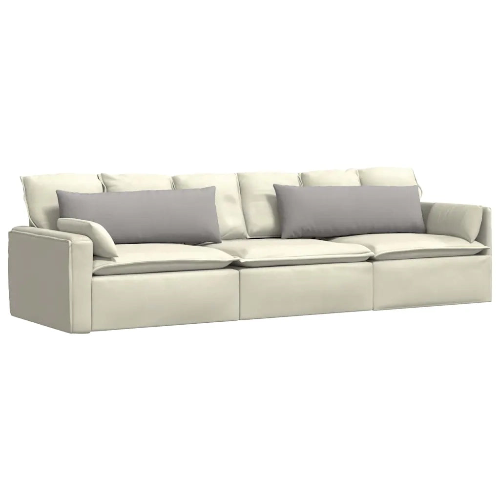 Cuscini da Divano 2 pcs Grigio Nuvola 120 x 40 cm Tessuto 42013795