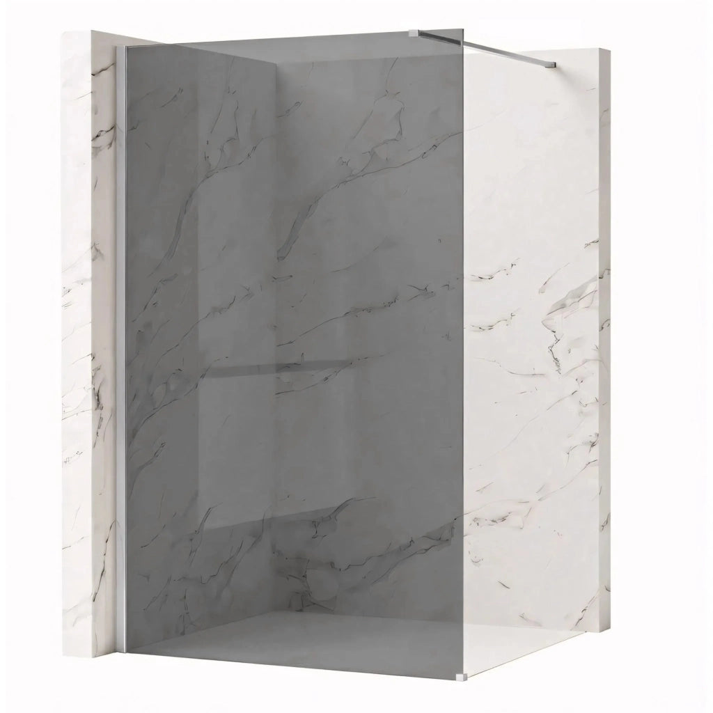 Parete Doccia Rea Flexi Grey / Chrome 100