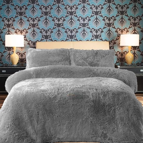 Set di copriletto a pelo di coniglio da letto - 200x200 cm