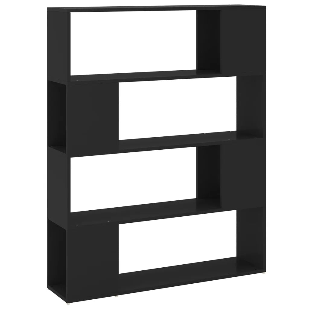 Libreria/Divisorio Nero 100x24x124 cm 809189