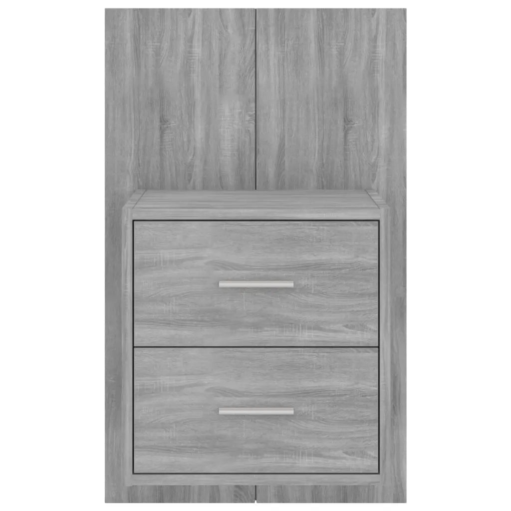 Comodino a Muro Grigio Sonoma 816960