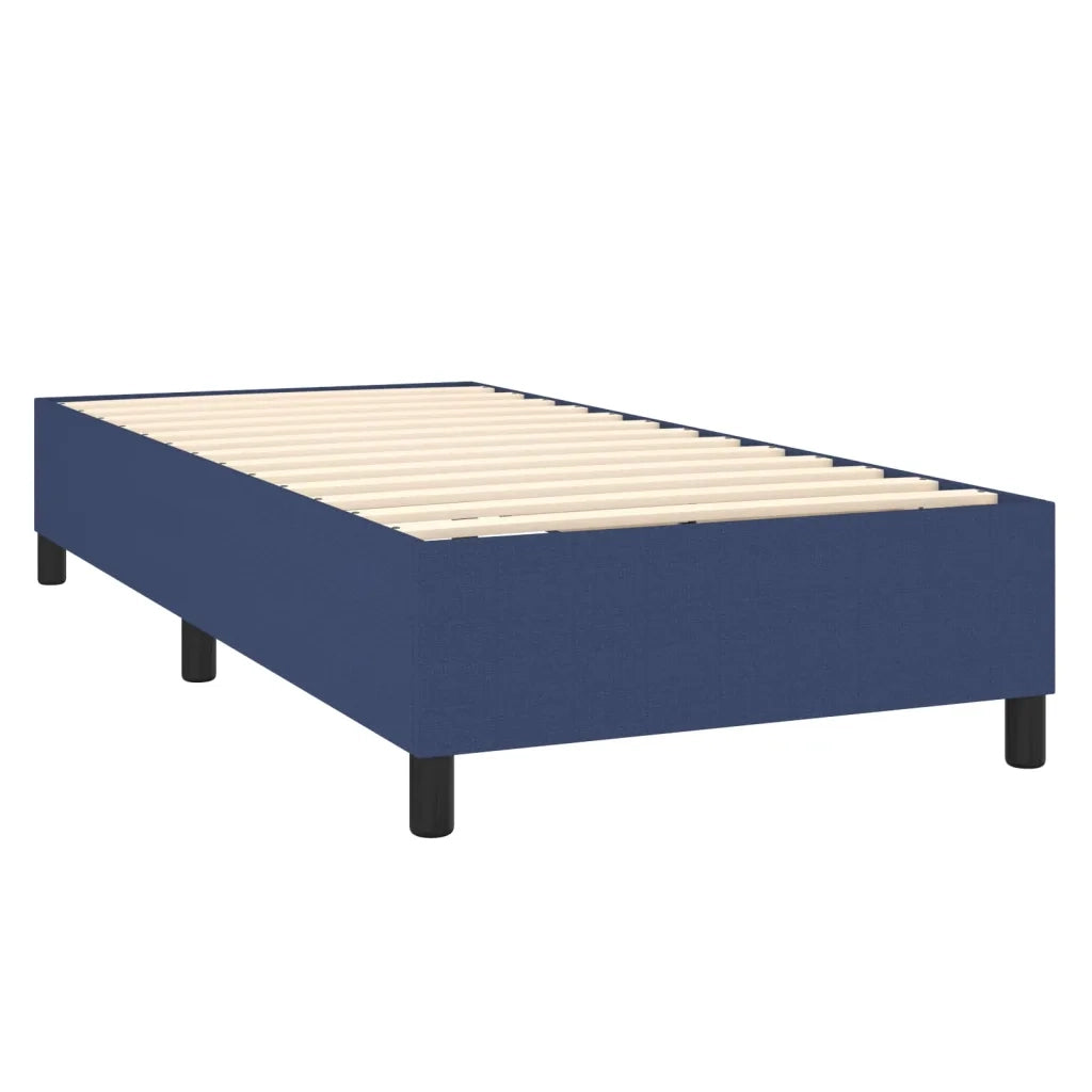 Letto a Molle con Materasso e LED Blu 90x200 cm in Tessuto 3138611