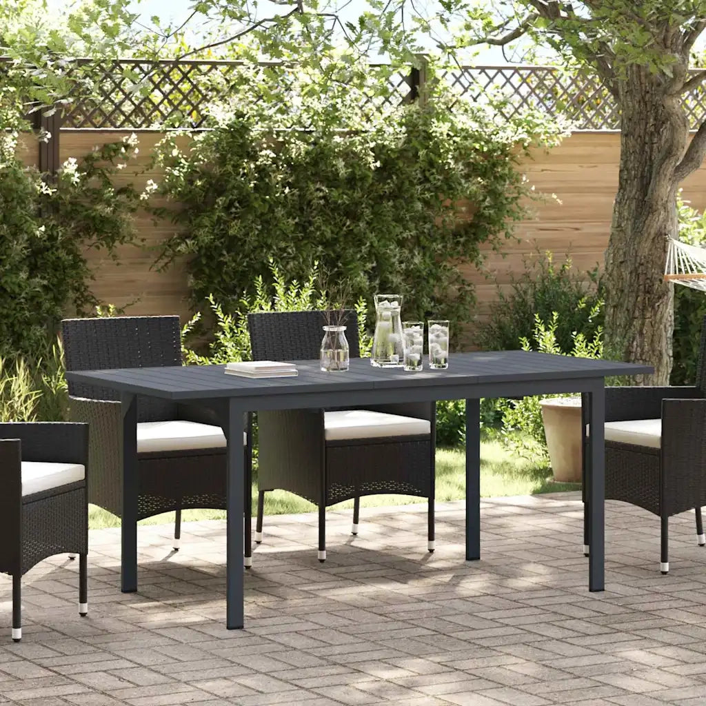 Tavolo da patio Antracite 180 x 80 x 74 cm 42010362