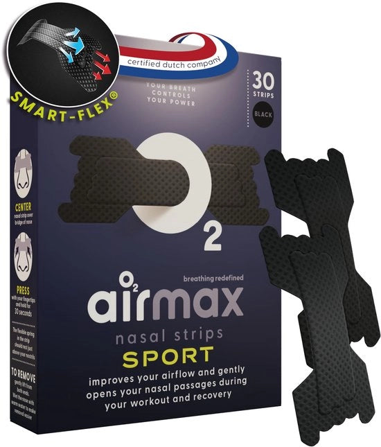 Strisce per il Naso Extra Resistenti - 30 Pezzi - Antisnurk - Adesivi per il Naso - Sport - Miglioramento della Respirazione - Senza Latex - Strisce per la Respirazione