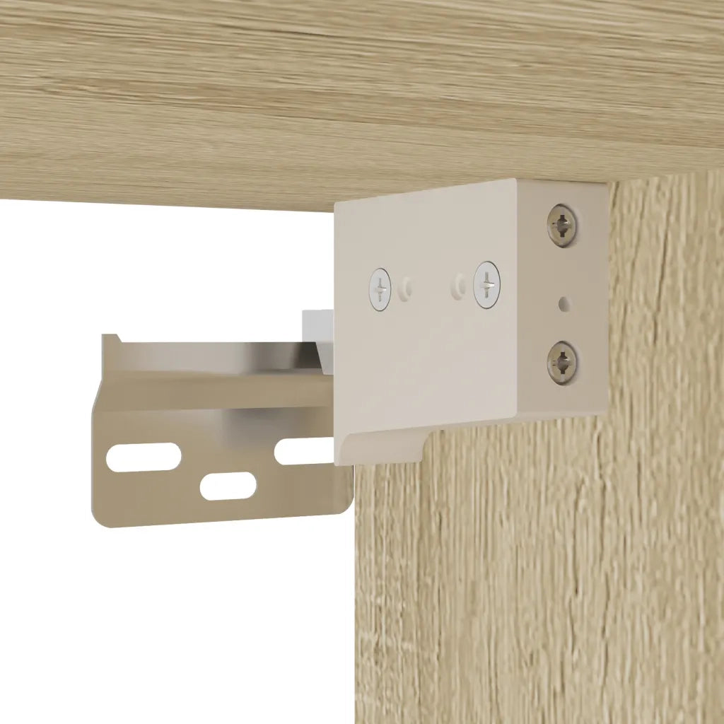 Mobile TV Rovere Sonoma 60x31x39,5cm Legno Multistrato Metallo 848910