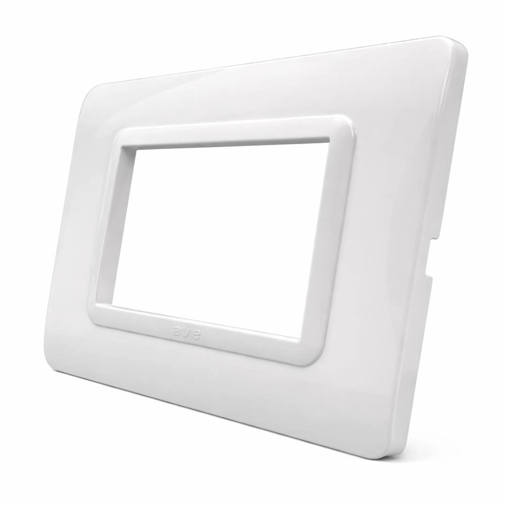 Placa ave s44 bianco in tecnopolimero design elegante *** numero posti 3 posti, confezione 1