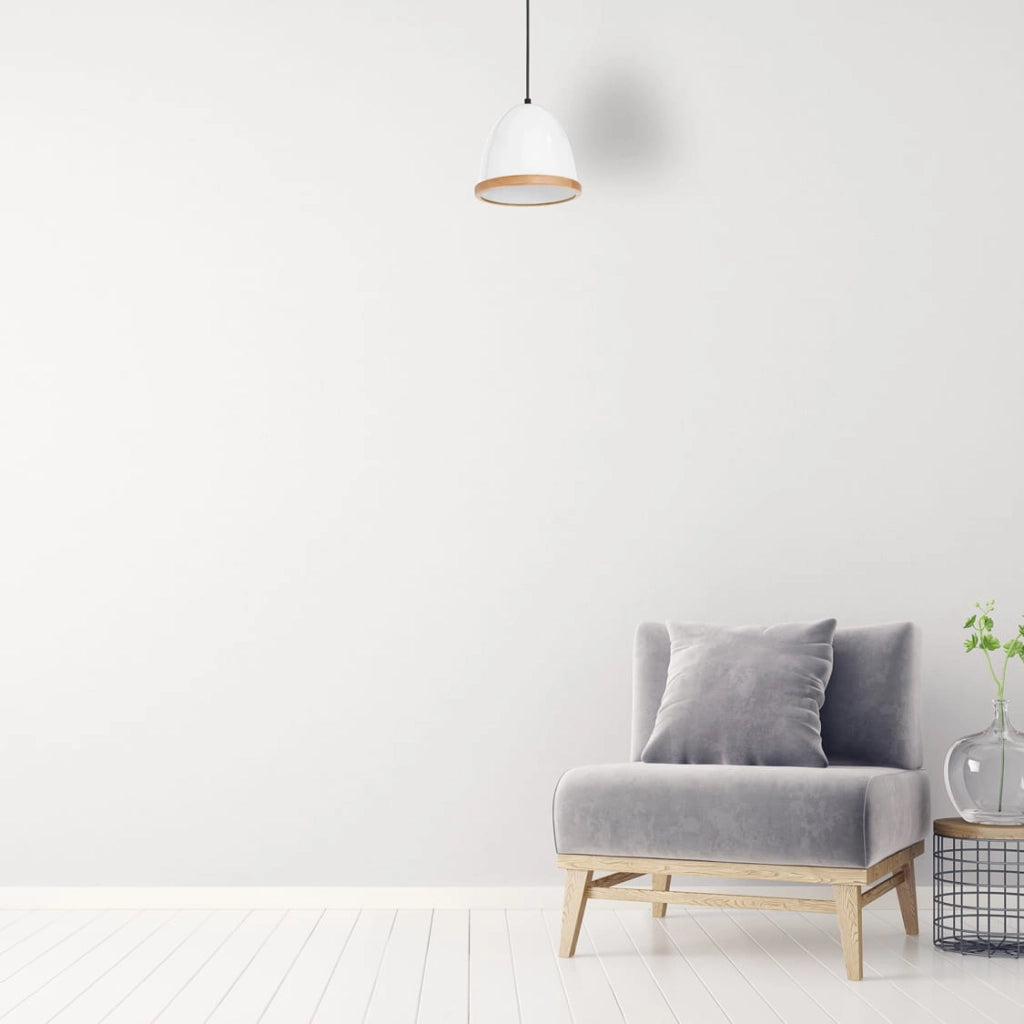 Lampada a sospensione Milagro Studio E27 bianca Ø21cm