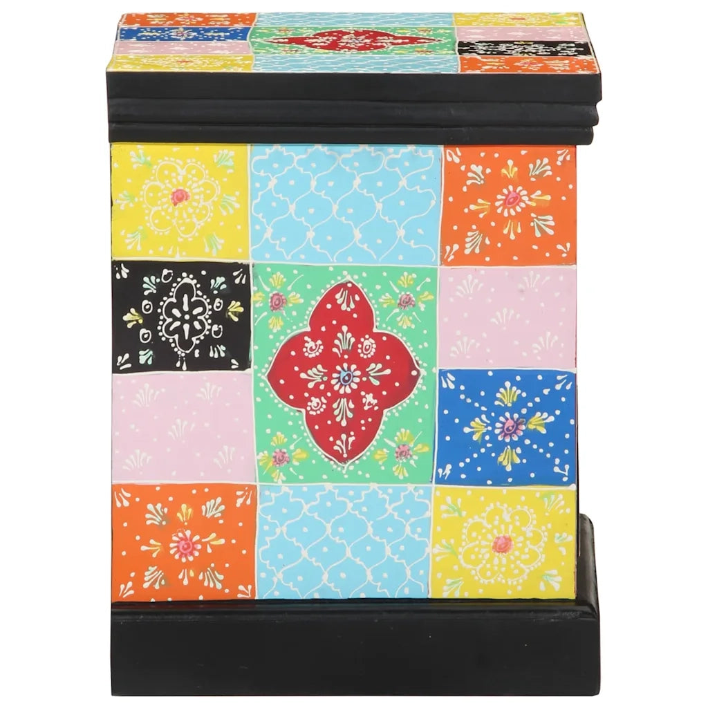Comodino | Armadio da Notte | Mobiletto da notte con cassetto Multicolore 40 x 35 x 45 cm