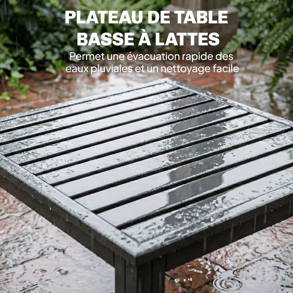 Set Divano Modulare 3 Pezzi 4 Posti ¨C Xylo ¨C Polyrattan Grigio con Cuscini 16cm
