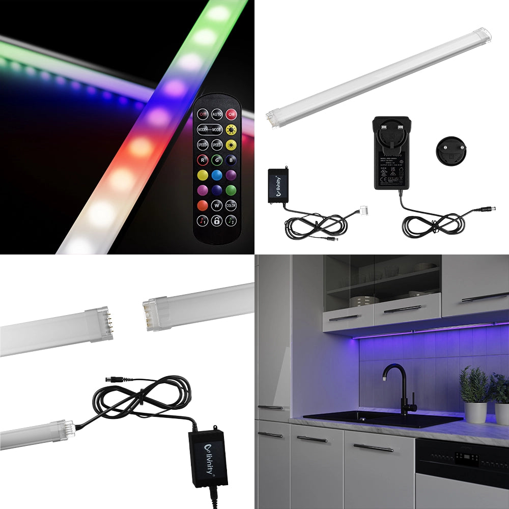 Vicco Striscia LED Bianco 80 cm con starter pack