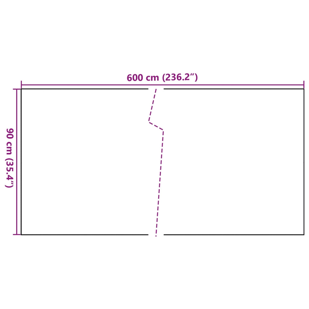 Schermo da balcone | Paravento da Balcone Nero 600x90 cm in Polyrattan
