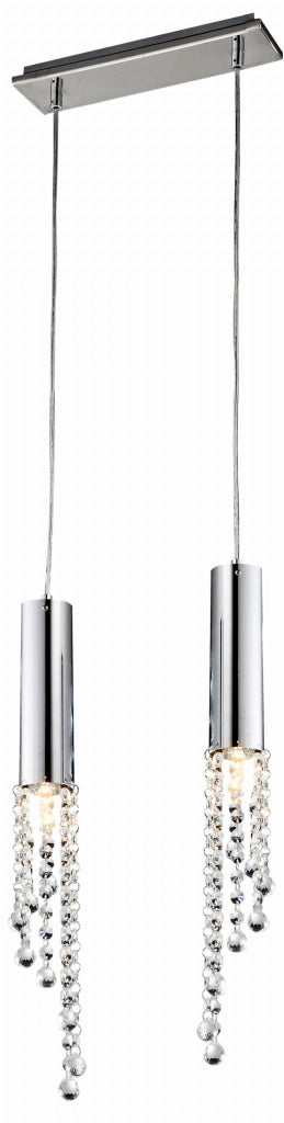 Lampada a sospensione Candellux Duero cromo 2xGU10