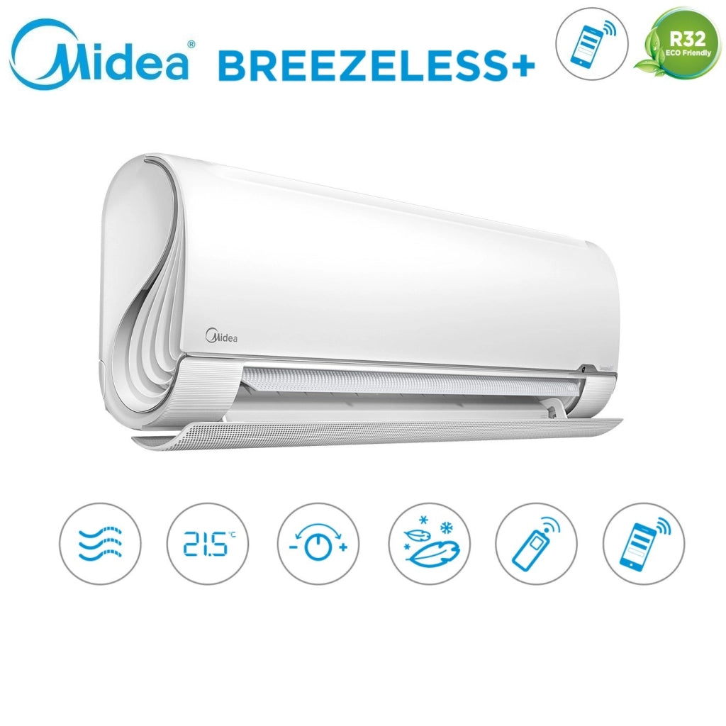 Climatizzatore Condizionatore Midea Quadri Split Inverter serie BreezeleSS+ 9+9+12+12 con M4O-36FN8-Q R-32 Wi-Fi Integrato 9000+9000+12000+12000 - Novità