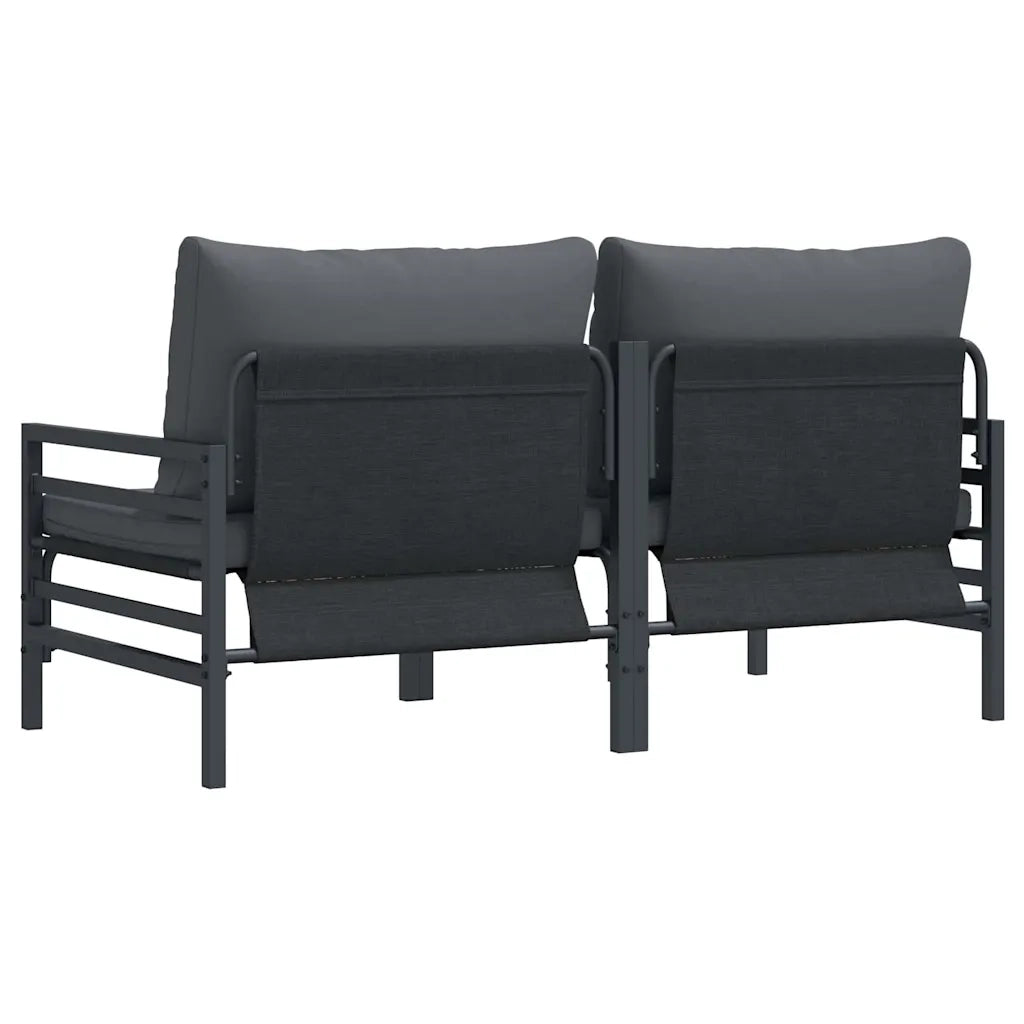 Mobili da Esterno 2 Pezzo Antracite 80 x 80 x 71 cm Acciaio 42009984