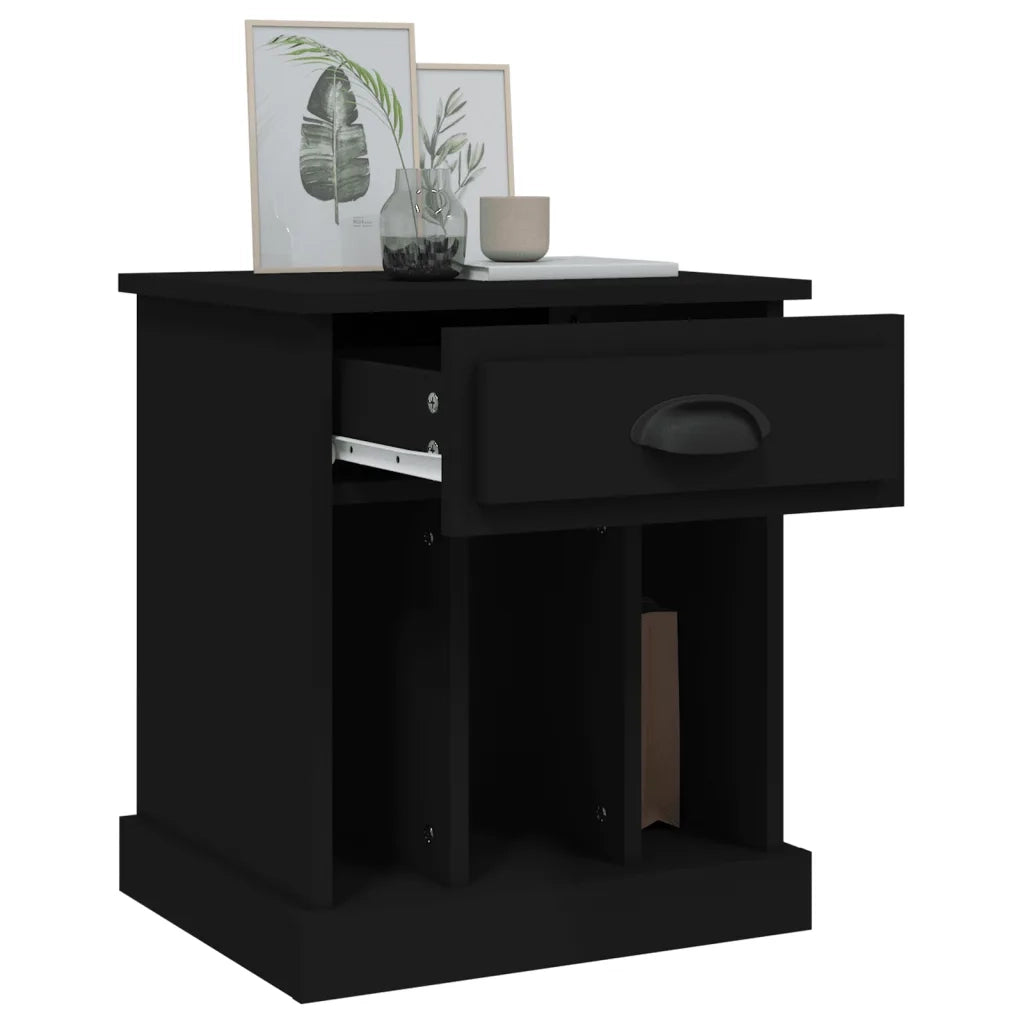 Comodini 2 pz Neri 43x36x50 cm 816347