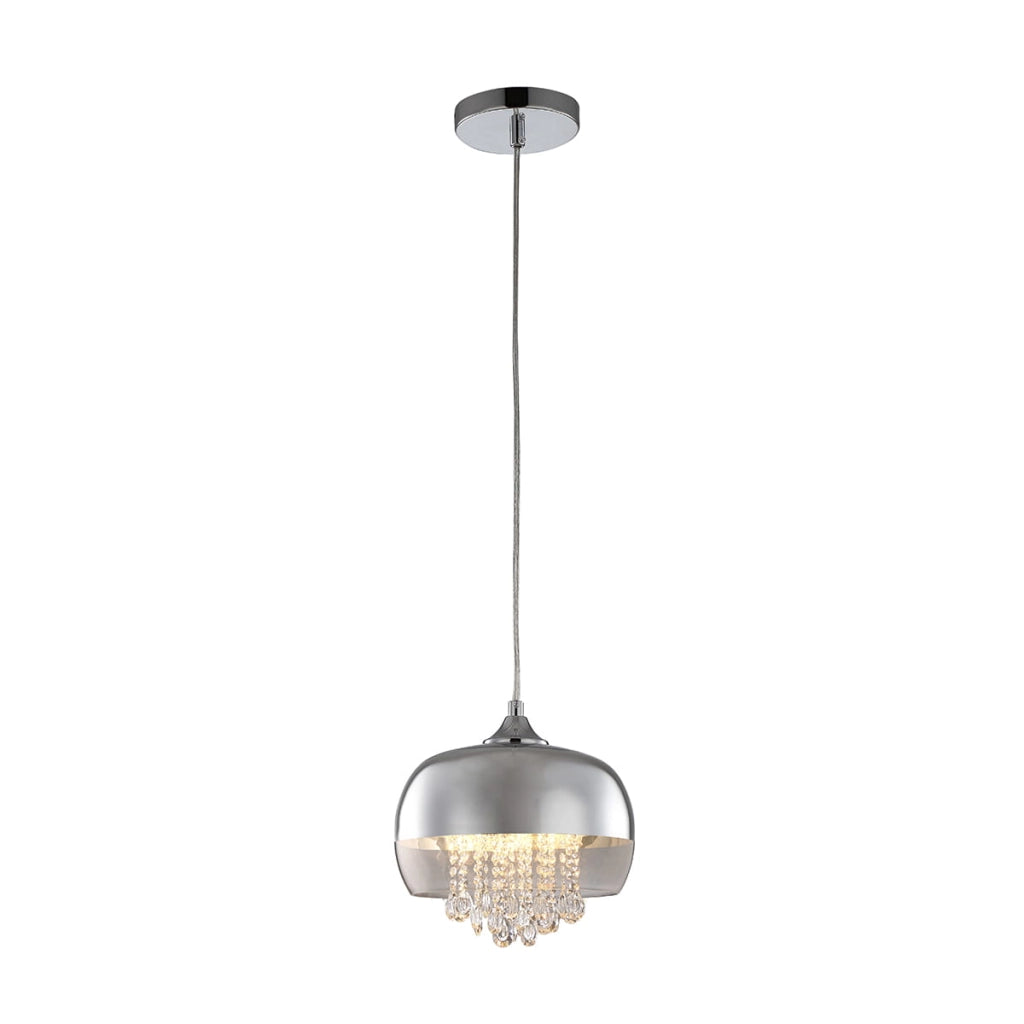 Lampada a sospensione Luna Milagro E14 1x40W cromo