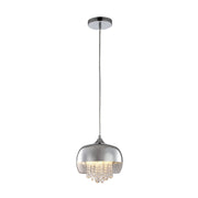 Lampada a sospensione Luna Milagro E14 1x40W cromo