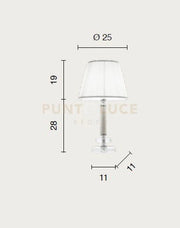 LUME PICCOLO DIDO  1 LUCE AMBRA E ORO ATTACCO E14 D.25CM