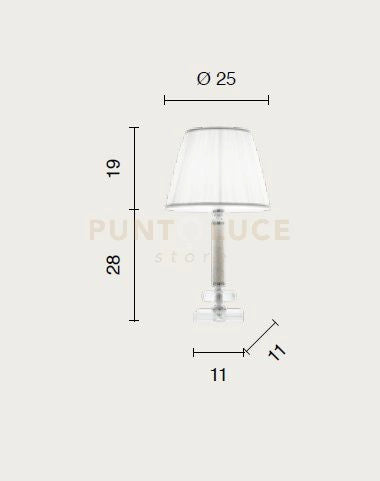LUME PICCOLO DIDO  1 LUCE AMBRA E ORO ATTACCO E14 D.25CM