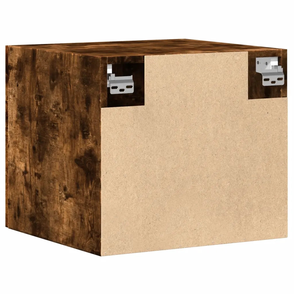Armadietto a Muro | Mobile a Parete Rovere Fumo 45x42,5x40 cm in Legno Multistrato