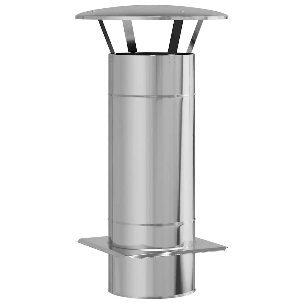 Estensione Camino Argento 35 x 35 x 65 cm Acciaio inossidabile CFW5687375