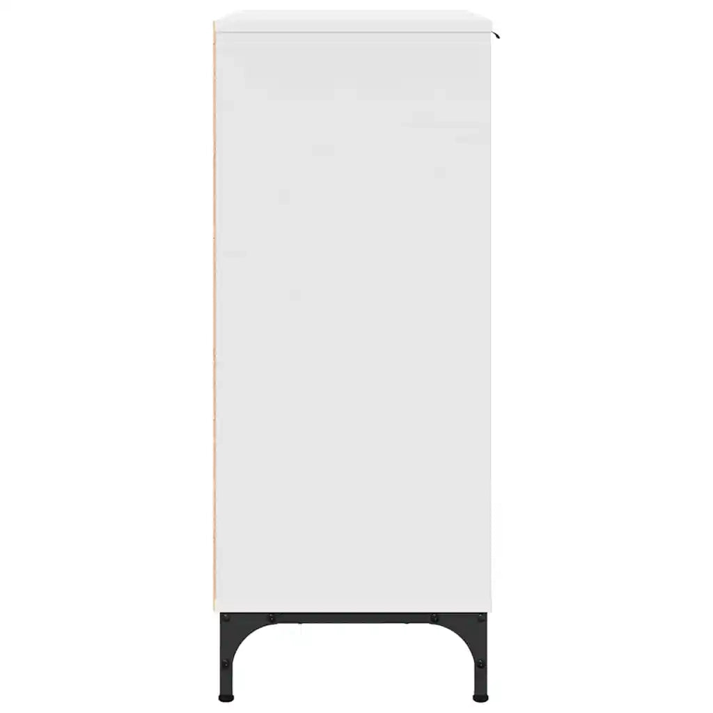 Credenza-Buffet-Armadio da cucina Bianco 89.5 x 33 x 82 cm Legno multistrato