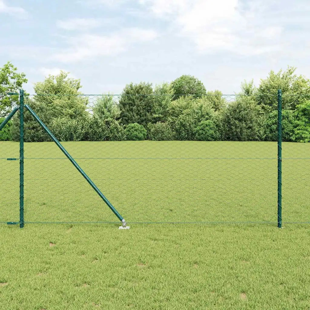 Palo della recinzione Verde 25 x 1 m (rete 36 mm) Acciaio