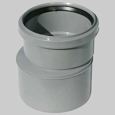 RACCORDO DI PASSAGGIO PPPVC AUMENTO  F 100 Pvc c/guarn. X M 110 PP     MADE IN ITALY