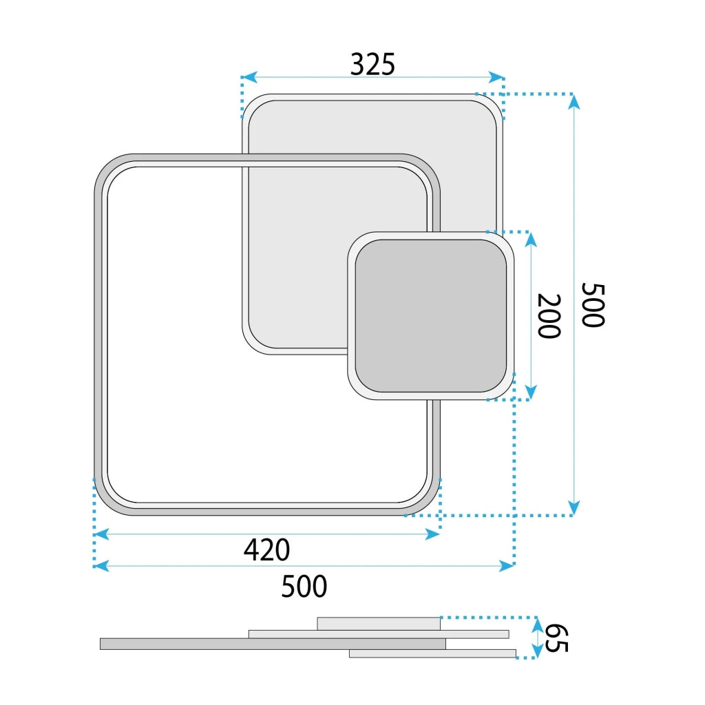 Lampada Da Soffitto App1712-c Black Led