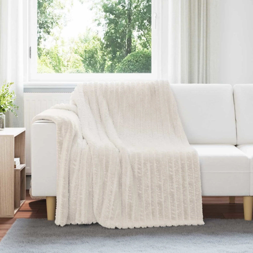 Coperte da Pile 6 pcs Crema 200 x 150 cm Panno 42016898