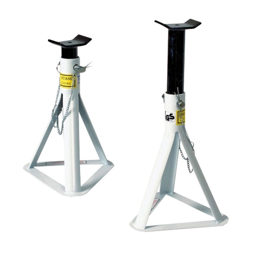 Trade Shop - Cavalletto Cavalletti Per Auto 2 Tonnellate Supporti In Coppia 2 Pz Regolabili -