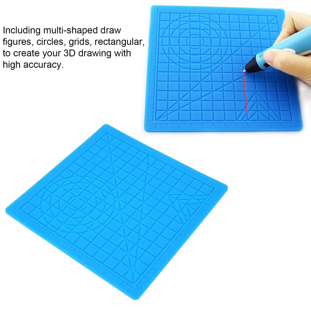 Tappetino in silicone per il design 3D, completo di sagome e protezioni per le dita