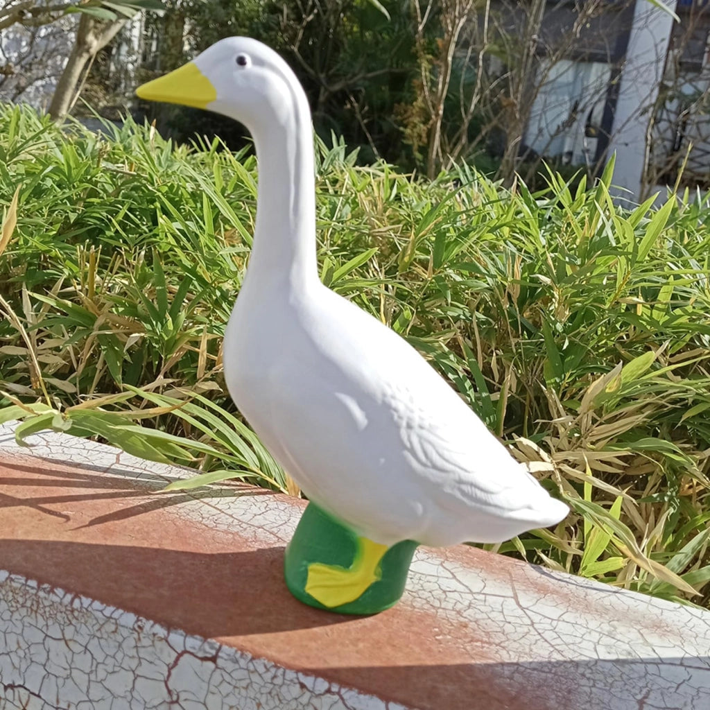 Statuetta di oca in resina, peso 270 g, ideale per giardino e veranda