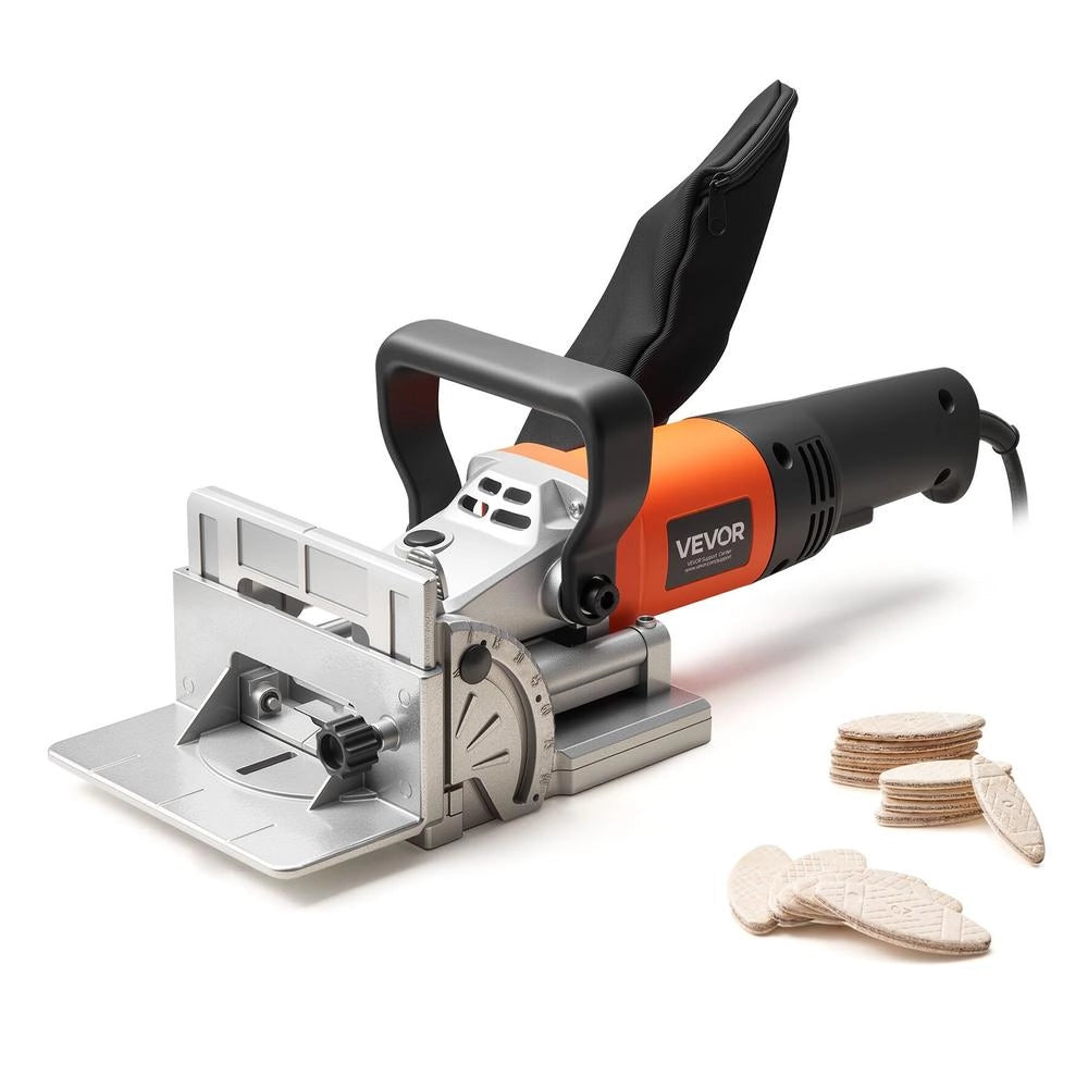 Fresatrice a Lamelle Biscottatrice 760W M1K-ZK5-100, Angolo e Profondità Regolabile 11600 Giri/min per Lavorazione Legno e Fai da Te