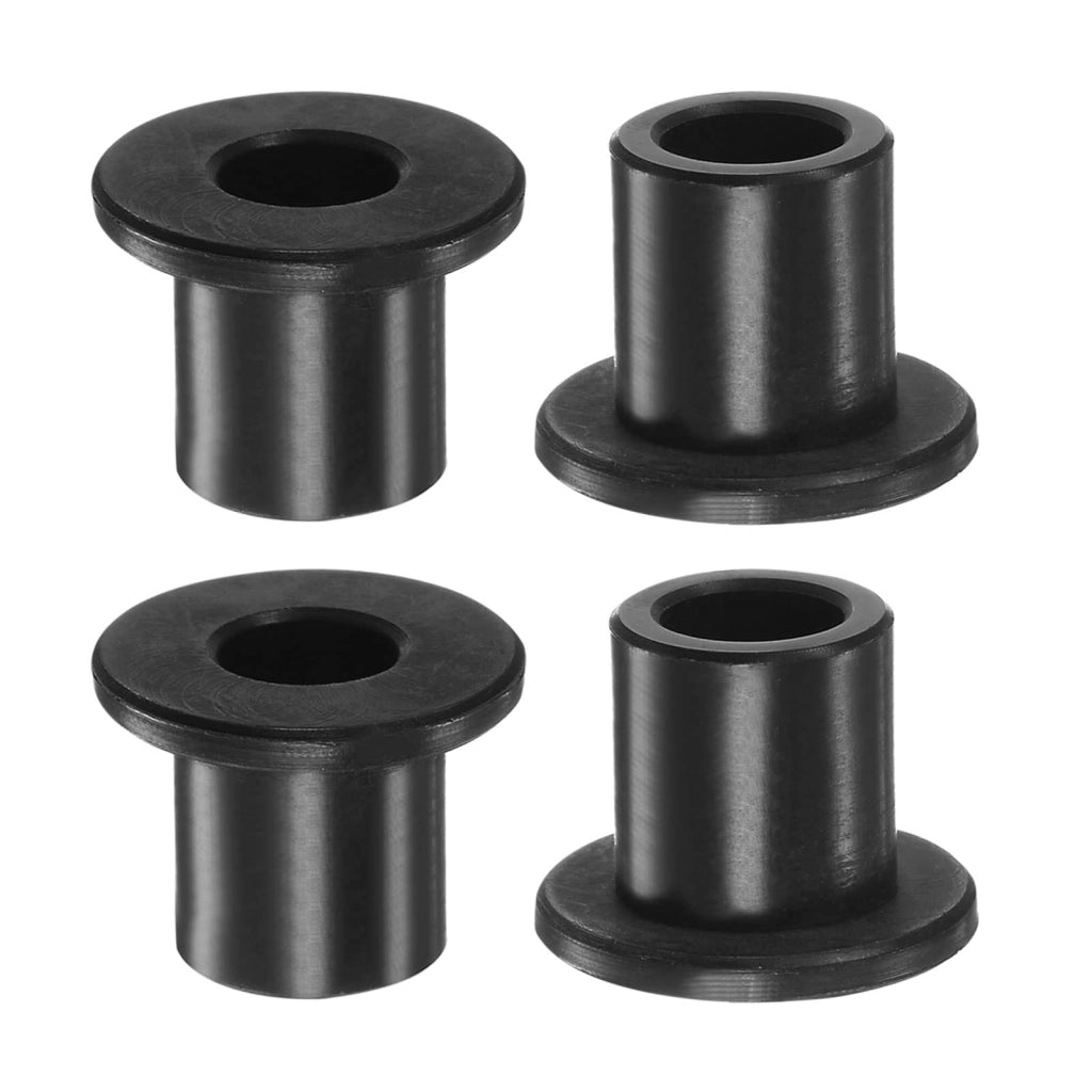4 boccole a flangia, in nylon, con foro di 10,5 mm, diametro esterno di 15,9 mm e lunghezza di 19,2 mm
