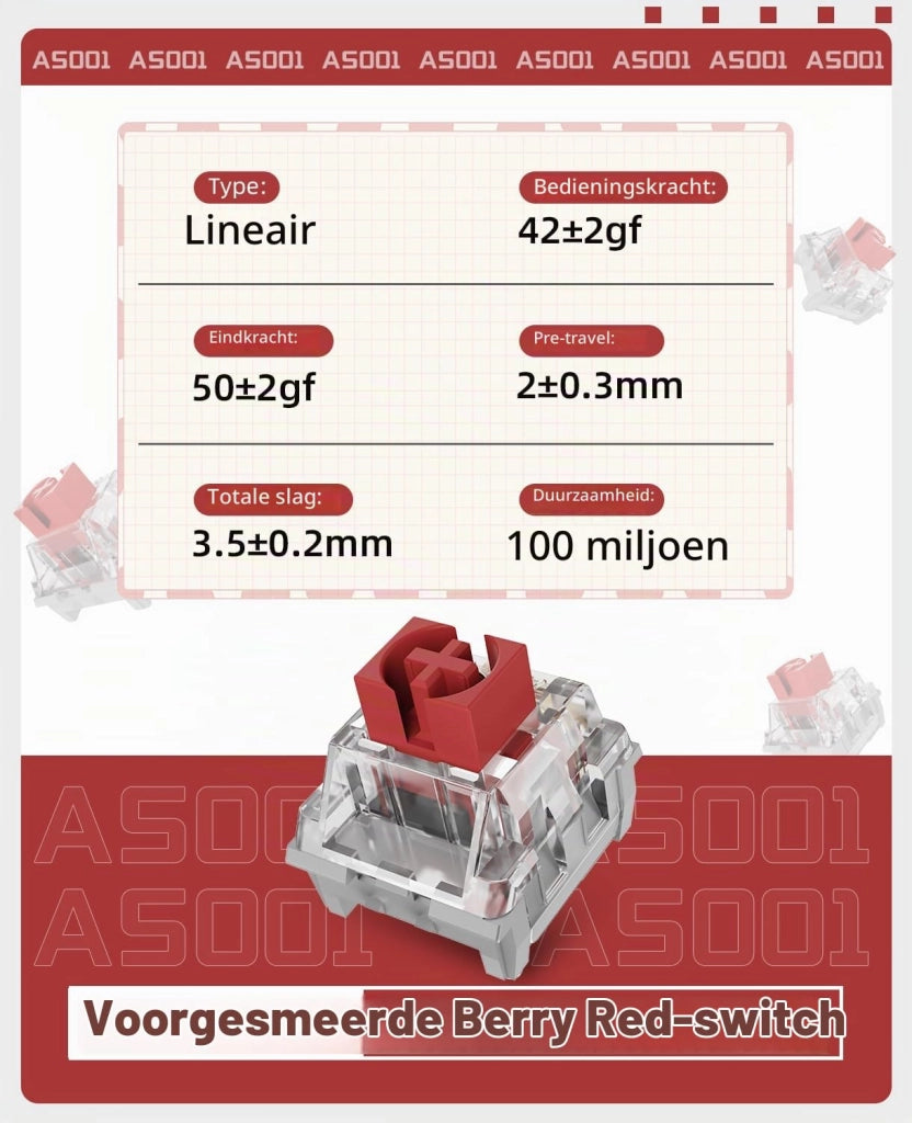 Interruttori per tastiera lineari, 45 pezzi, con 3 pin, 45gf, compatibili con MX, kit per il fai-da-te