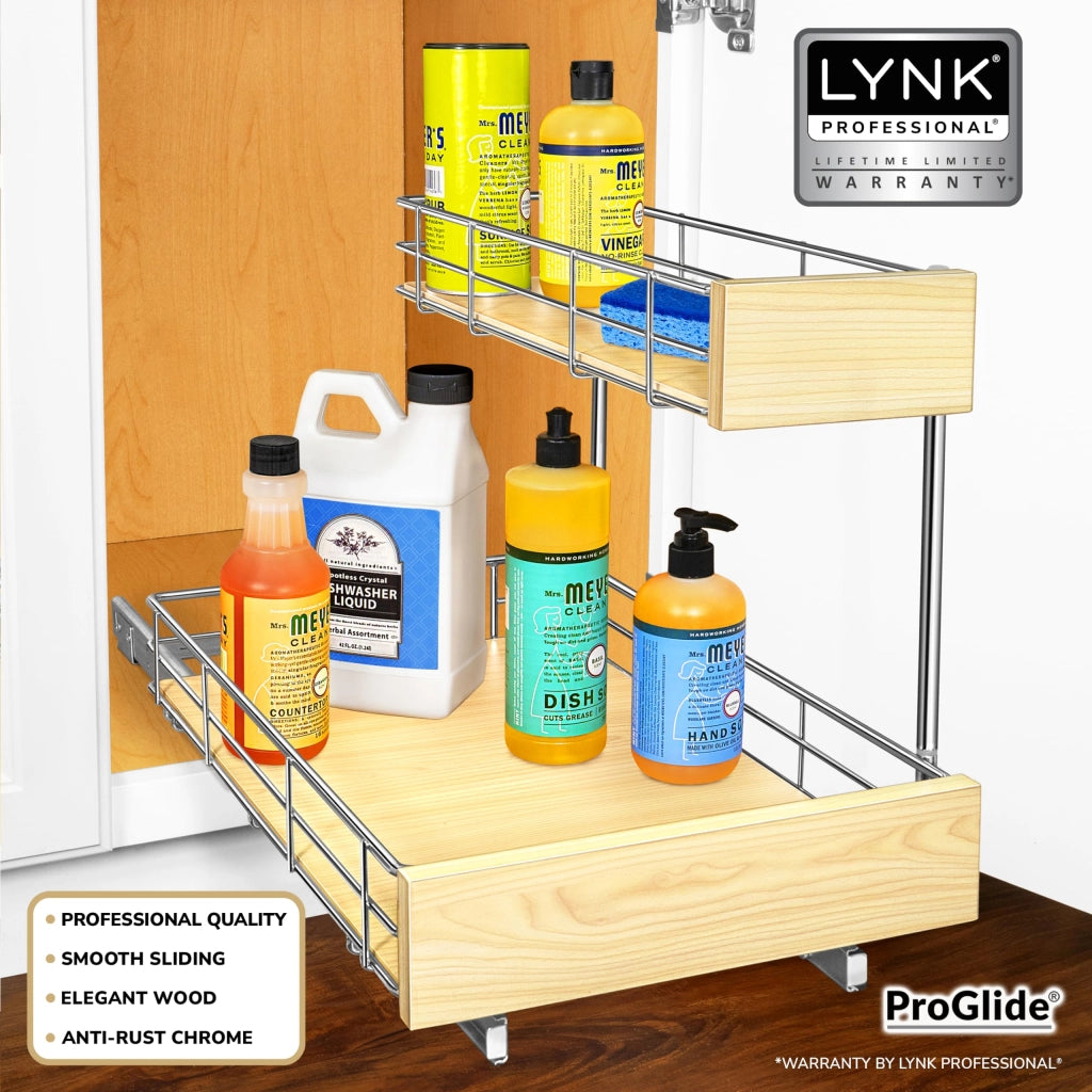 Organizzatore estraibile per mobili a basso, dimensioni 11,5x18 pollici, con cassetti