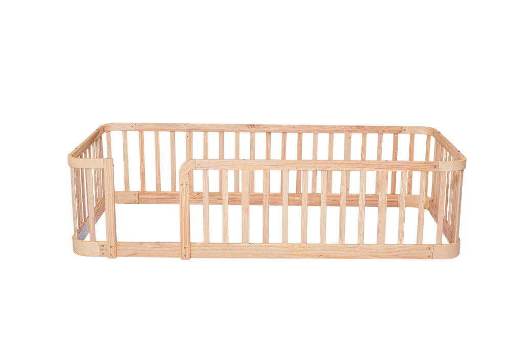 Box modulare per bambini 90x200 cm in legno ingegnerizzato naturale