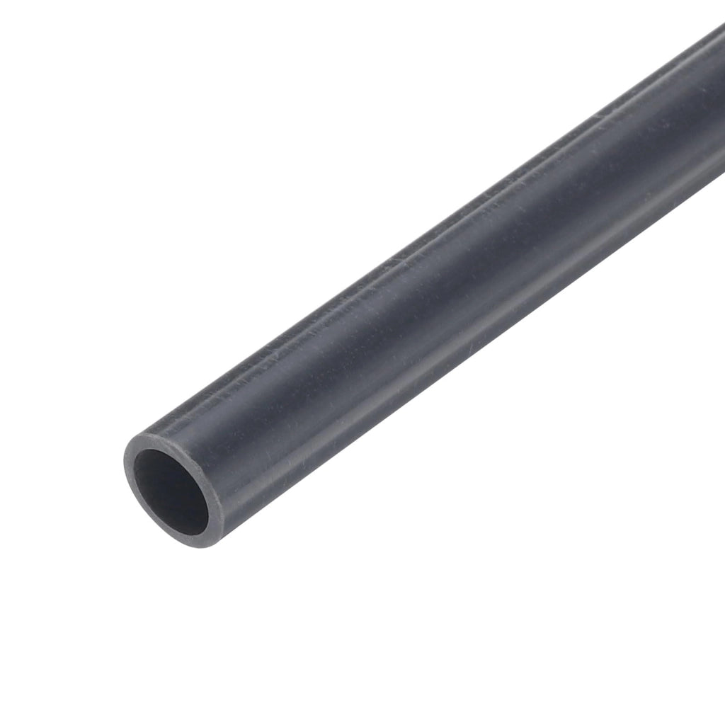 Tubo rotondo in PVC, 7x9 mm, 0,23 metri, grigio scuro, alta resistenza agli urti