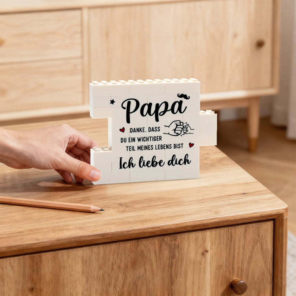 Set di decorazioni a forma di puzzle per papà, 30 pezzi, 11,2 x 8,8 cm, idea regalo per ringraziarlo