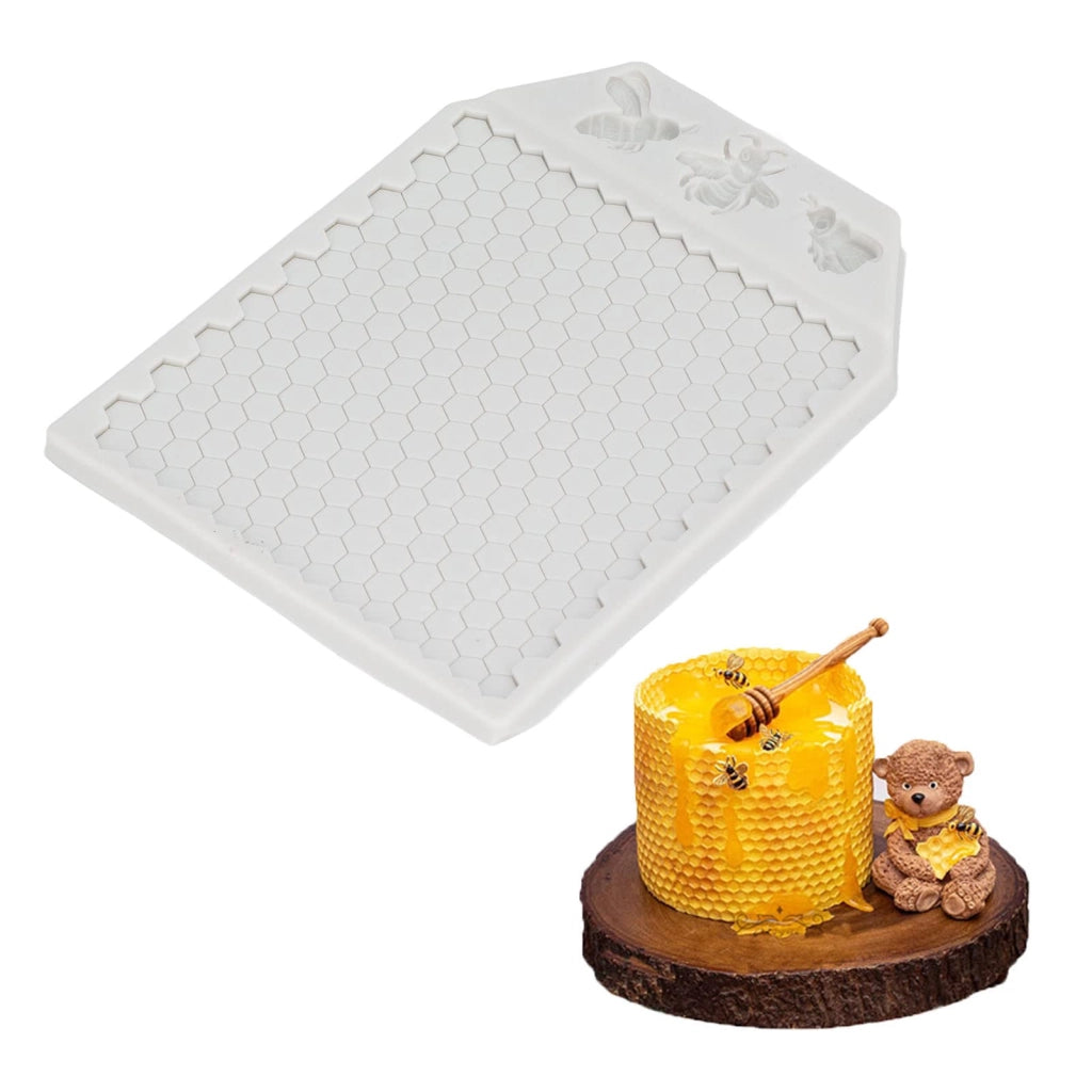 Stampo in silicone a forma di alveare con api, 1 pezzo, 141 g