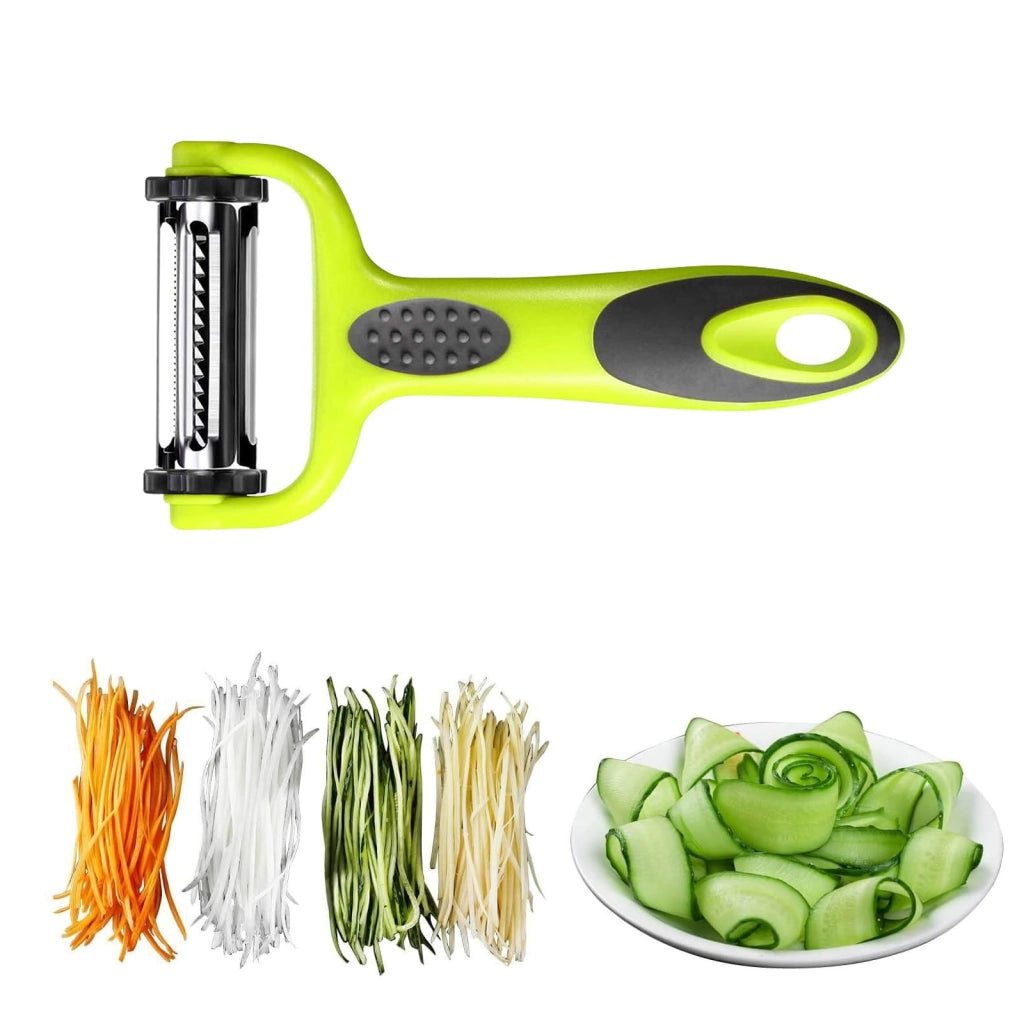 Pelapatate 3-in-1, pelapatate a forma di "Y", pelapatate ergonomico, verde