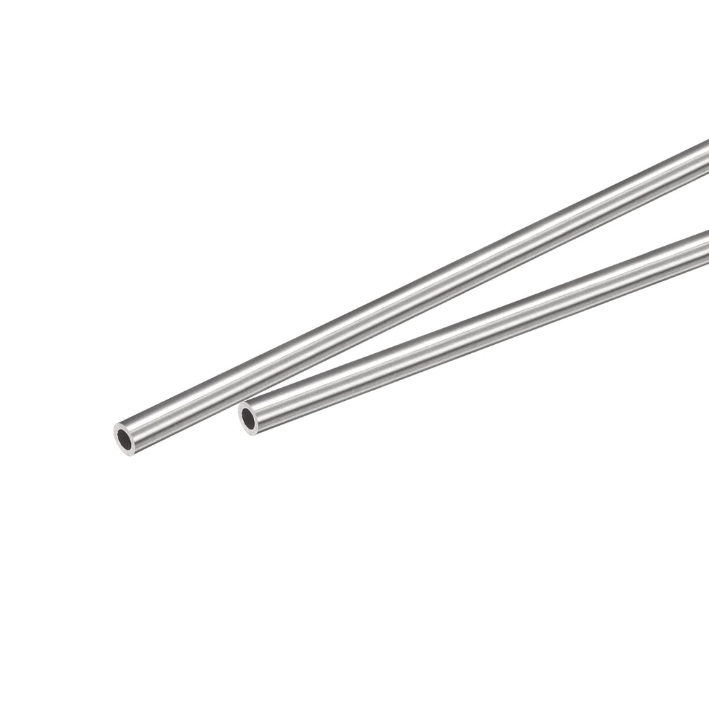 Confezione da 2 tubi capillari in acciaio inossidabile, dimensioni 4 mm x 0,7 mm, lunghezza 250 mm