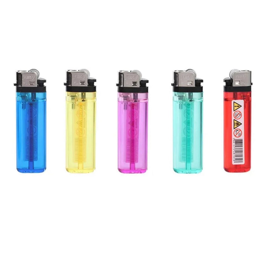 Set 50 Accendini a Pietrina Vari Colori – Accendini con Accensione a Pietra Focaia, Confezione Multipack da 50 Pezzi – 40009426