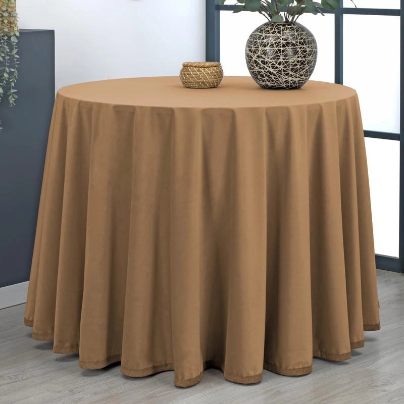 Runner da tavolo Samt, 90x220 cm, color cammello, 1 pezzo