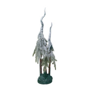 Albero plastica coppia innevato verde cm30h88